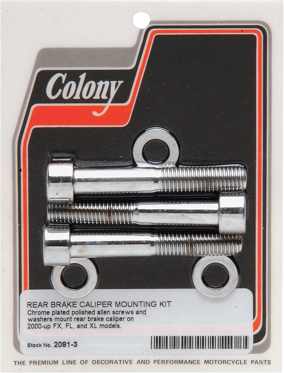 COLONY Bolt Kit - Rear/Brake Caliper / Socket-Head/Knurled 2401-0124