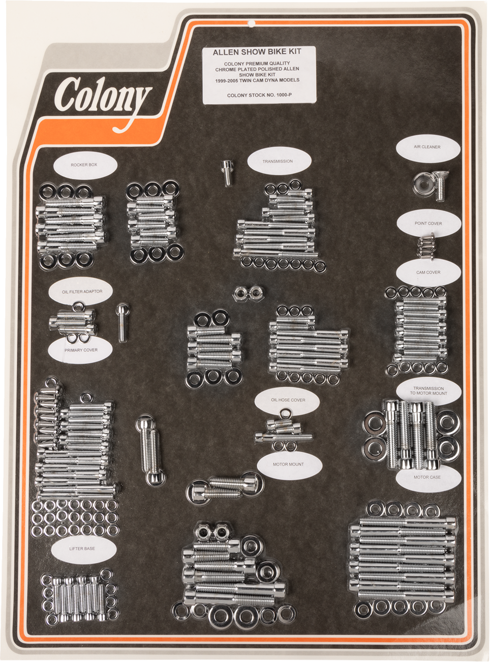 COLONY Bolt Kit - Complete/Motor / Socket-Head / '99-'05 Dyna DS-189710