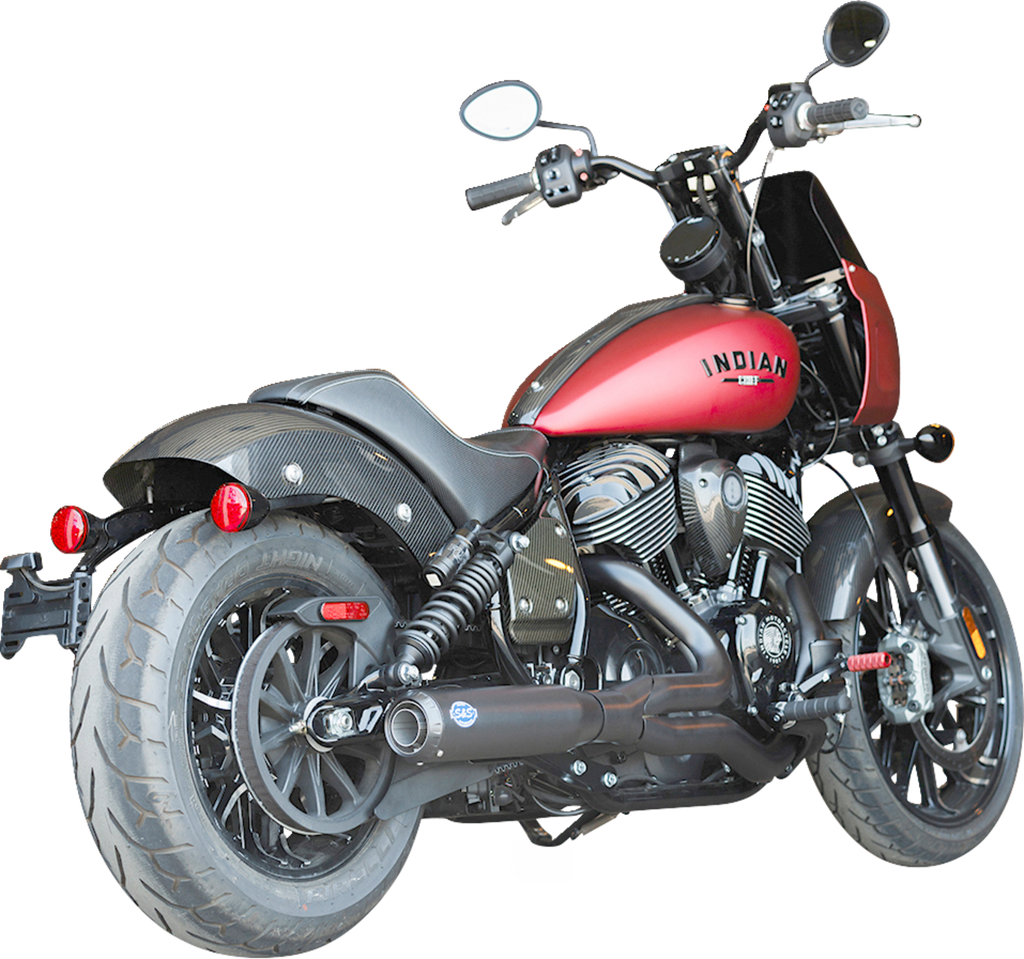 2-into-1 Qualifier Exhaust System - Guardian Black - 49-State - Indian Chief