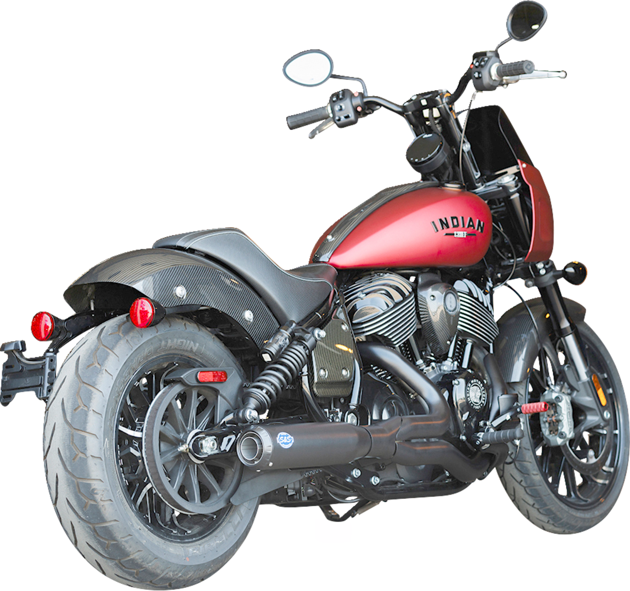 2-into-1 Qualifier Exhaust System - Guardian Black - 49-State - Indian Chief
