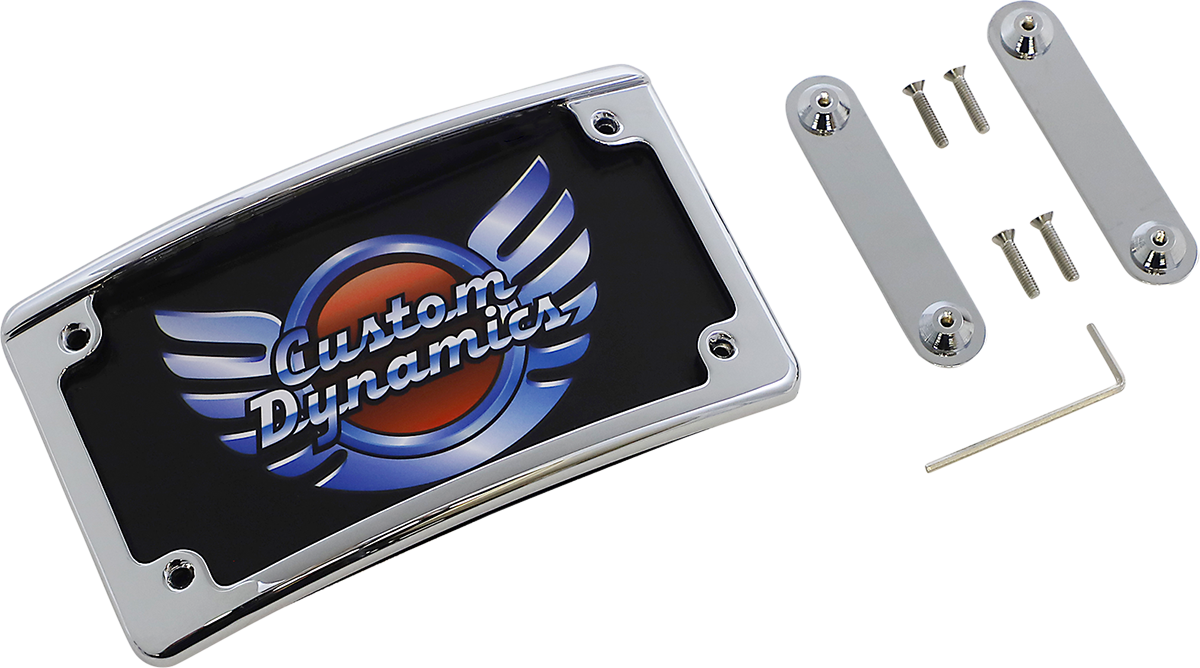 CUSTOM DYNAMICS License Plate Frame - LED / Chrome 2030-1962