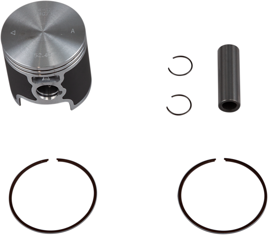 VERTEX Piston Kit Cast Replica for 2 Stroke - Piston Kit / 52.46 mm / Kawasaki KX100 | Suzuki RM100 0910-4647