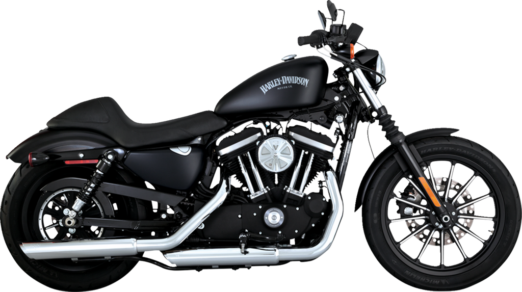 3" Twin Slash Slip-On Muffler - Chrome