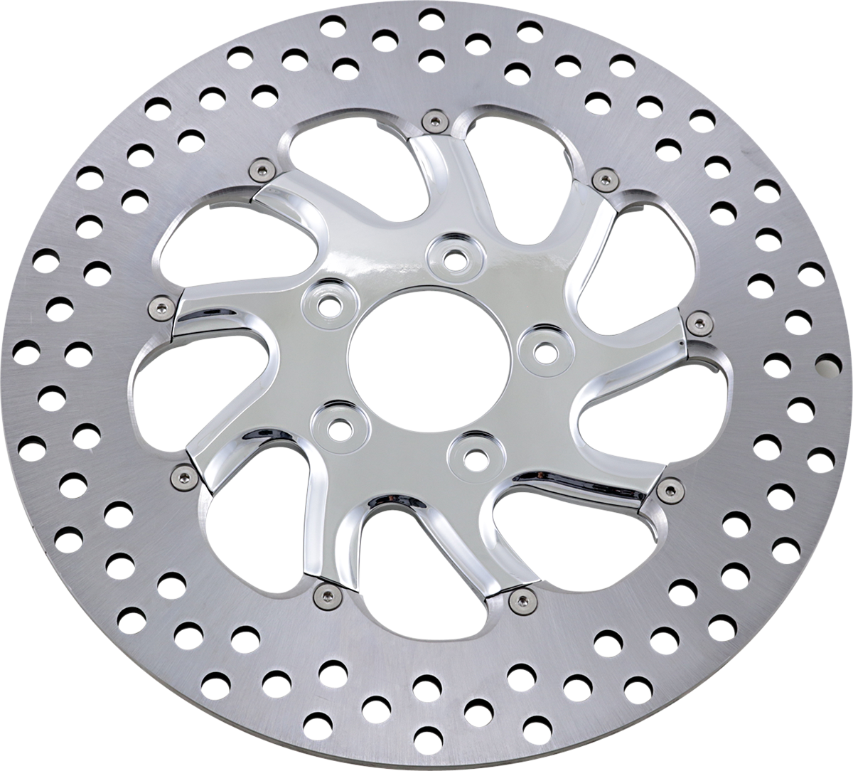 PERFORMANCE MACHINE (PM) Two-Piece Brake Rotor - Brake Rotor / 11.8" / Torque / Chrome 1710-1608