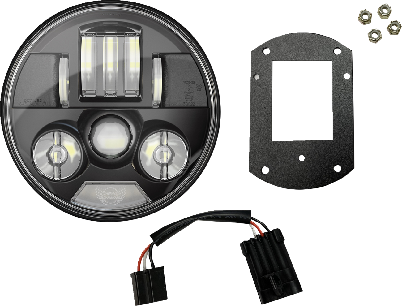 CUSTOM DYNAMICS ProBEAM® Headlight Kit - 5-3/4" / Black / FXLRST/FXRST 2001-2738