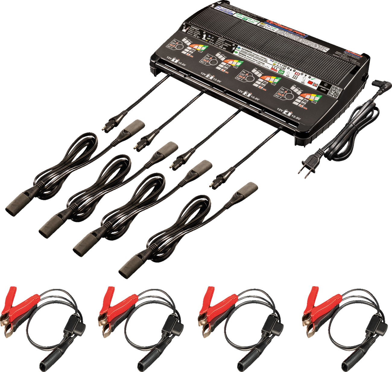 TECMATE OptiMate™ PRO-4 DUO - Battery Charger/Maintainer / 4 Banks 3807-0719