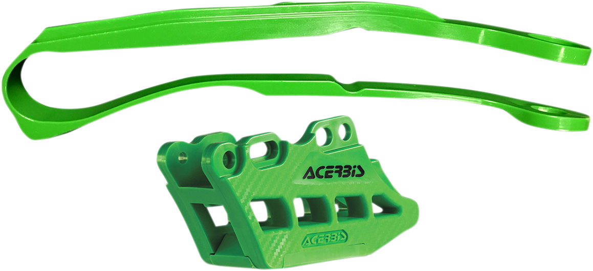 ACERBIS Chain Guide 2.0 and Slider Kit - Kawasaki KX250F/KX450F / Green 1231-0731
