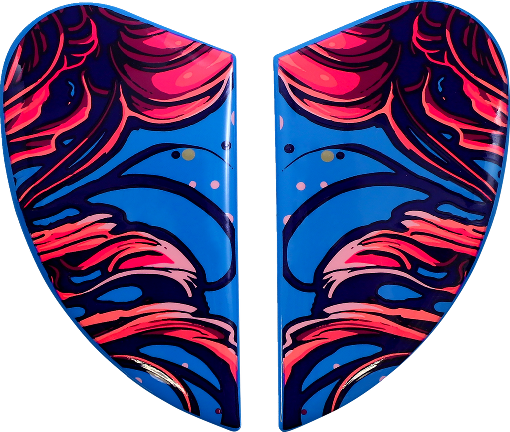 ICON Airform™ Helmet Side Plates — Jellies - Airform™ Side Plates / Jellies / Blue 0133-1385