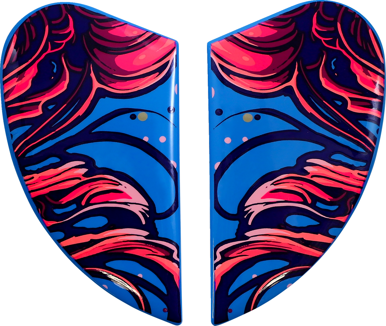 ICON Airform™ Helmet Side Plates — Jellies - Airform™ Side Plates / Jellies / Blue 0133-1385