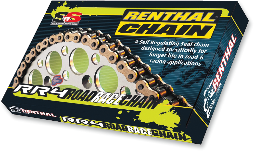 RENTHAL RR4 SRS Road Race Chain - 520 RR4 SRS / Road Race Chain / 120 Links 1223-0092