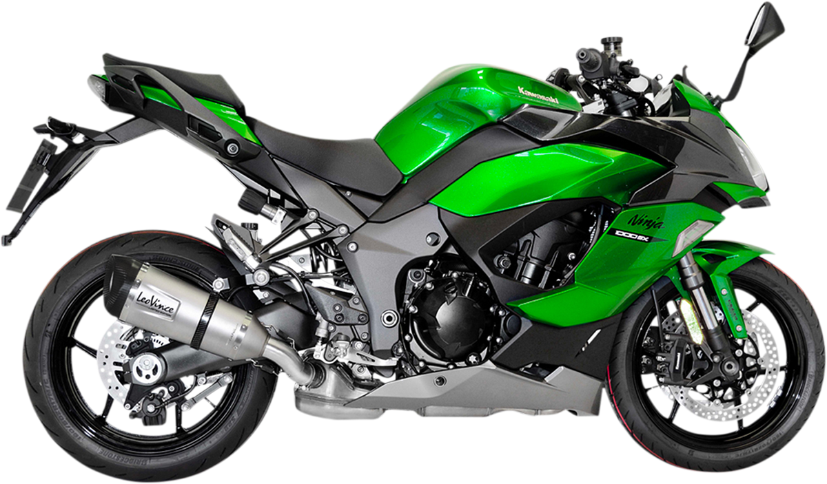 LeoVince Factory S Slip-On Muffler - Titanium - Kawasaki Ninja 1000 SX 14337STU 2020-2026