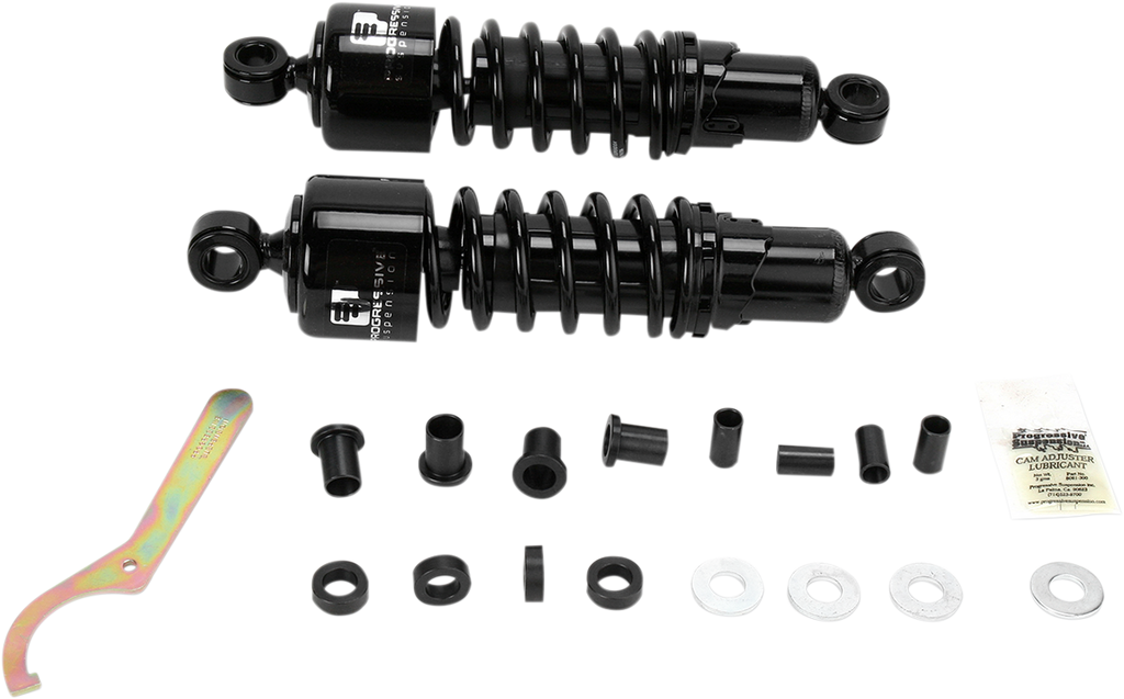 PROGRESSIVE SUSPENSION 412 Series Shocks — Chrome - 412 Series Shock / 11" / Standard / Chrome / FL/FX 1310-0662