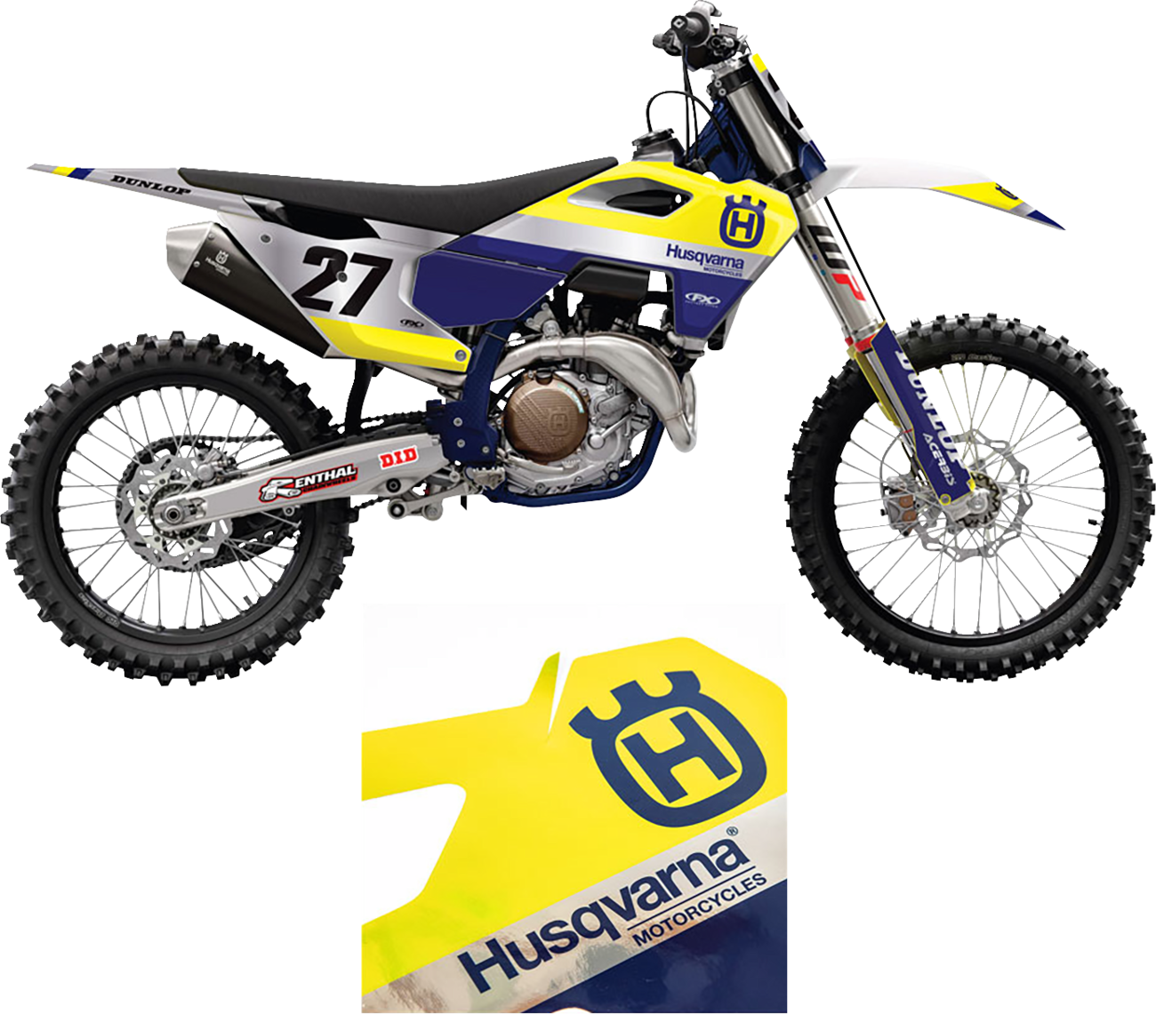 FACTORY EFFEX Candy Chrome Series Trim Graphics - Candy Chrome Series Trim Graphics Kit / Husqvarna 4302-7285