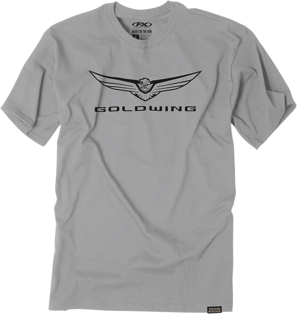 FACTORY EFFEX Goldwing Icon T-Shirt - Gray / Medium 3030-21503