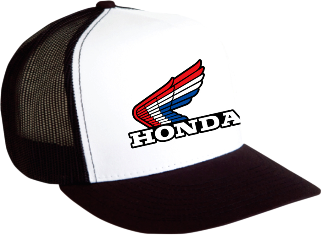 FACTORY EFFEX Honda Vintage Snapback Hat - Black/White 2501-2326