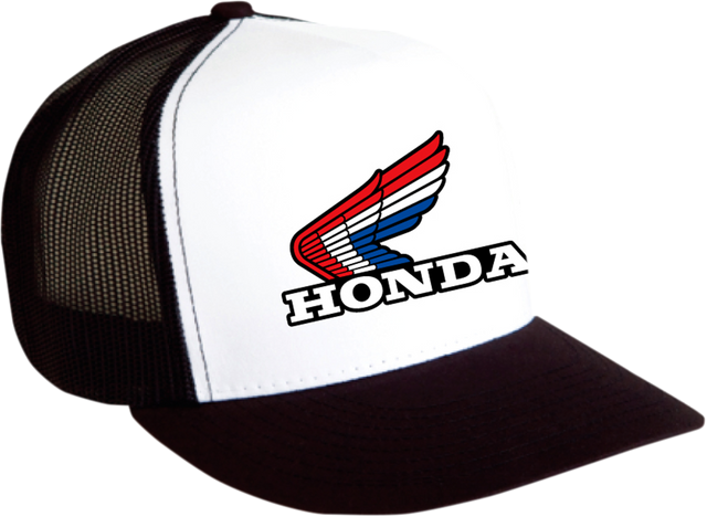 FACTORY EFFEX Honda Vintage Snapback Hat - Black/White 2501-2326