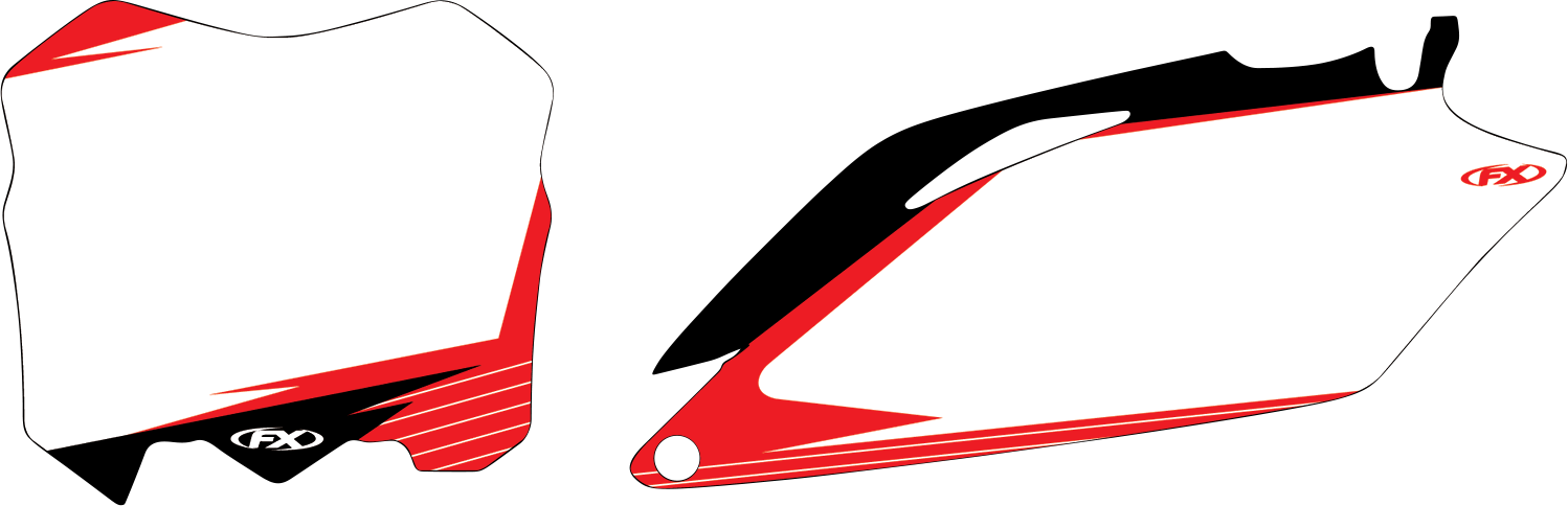FACTORY EFFEX Pre-Cut Graphic Number Plate Kit