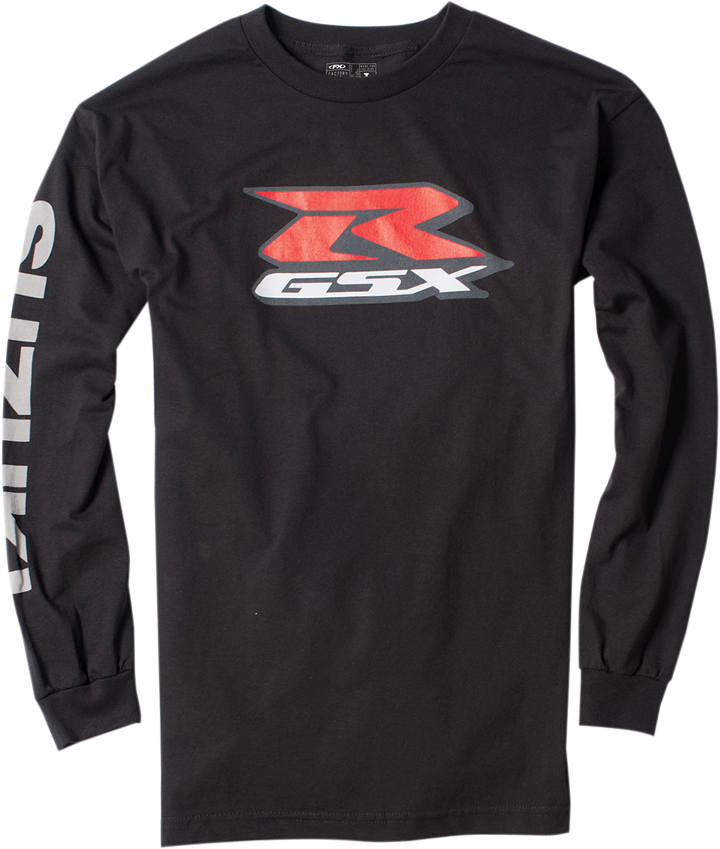 FACTORY EFFEX Suzuki GSX-R Long-Sleeve T-Shirt - Black / 2XL 3030-13030