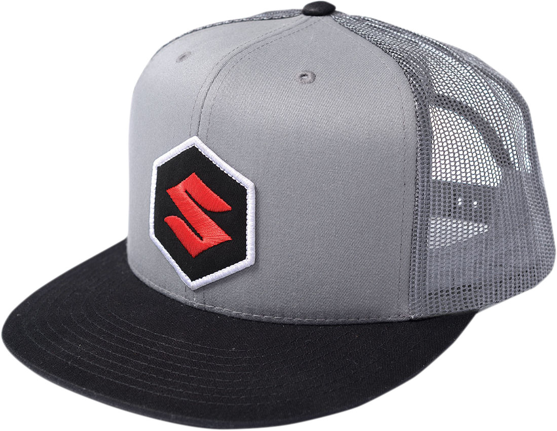 FACTORY EFFEX Suzuki Mark Snapback Hat - Black/Gray 2501-2327