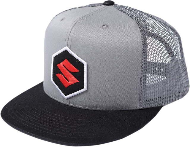 FACTORY EFFEX Suzuki Mark Snapback Hat - Black/Gray 2501-2327