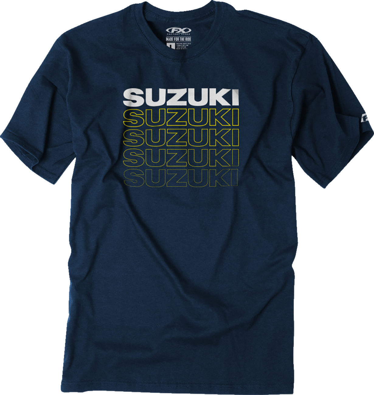 FACTORY EFFEX Suzuki T-Shirt - Suzuki Repeat T-Shirt / Heather Navy / Medium 3030-24007