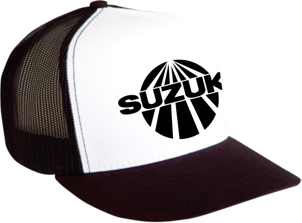 FACTORY EFFEX Suzuki Vintage Snapback Hat - Black/White 2501-2328