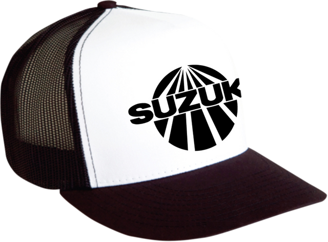 FACTORY EFFEX Suzuki Vintage Snapback Hat - Black/White 2501-2328