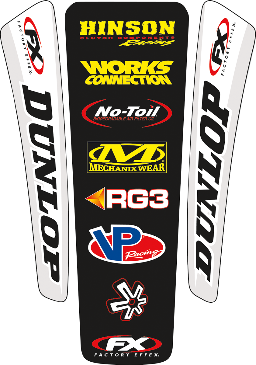 FACTORY EFFEX Universal Rear Fender Decal Kit