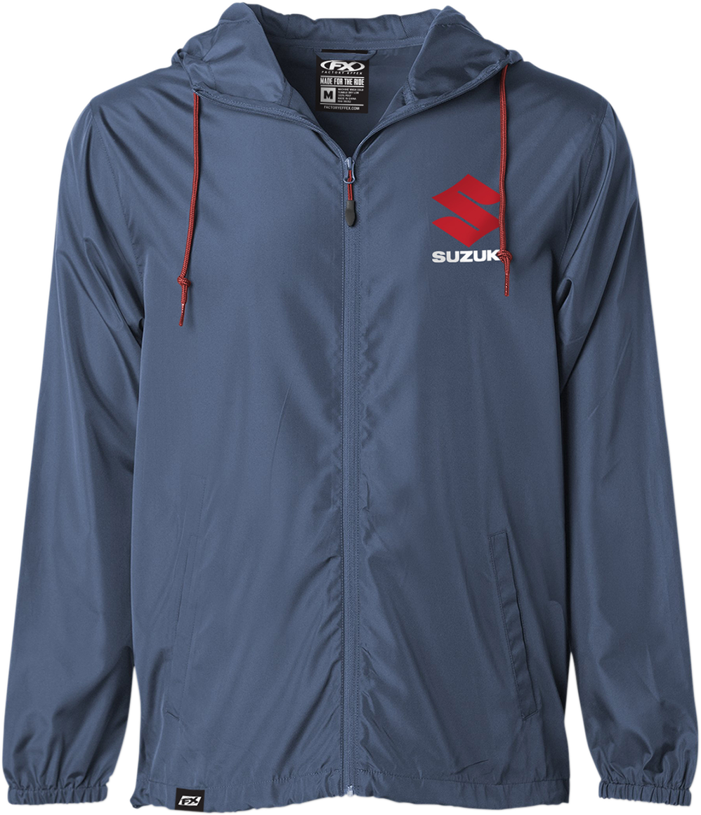 FACTORY EFFEX Windbreaker - Suzuki Windbreaker / Navy / Medium 3001-1072