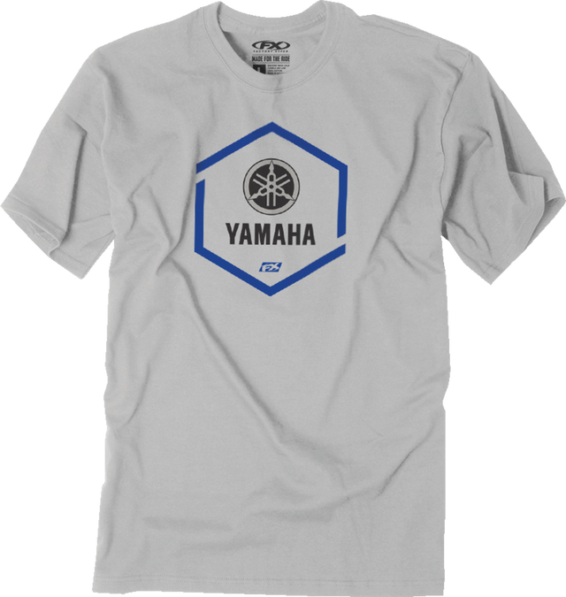FACTORY EFFEX Yamaha Hexagon T-Shirt - Gray / Medium 3030-22885