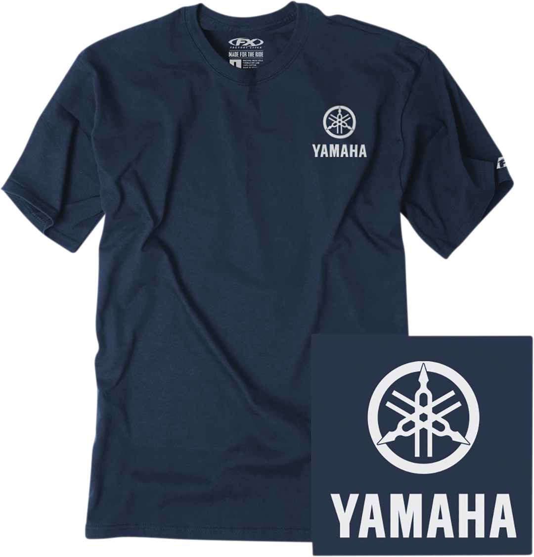 FACTORY EFFEX Yamaha Icon T-Shirt - Navy / Large 3030-19893