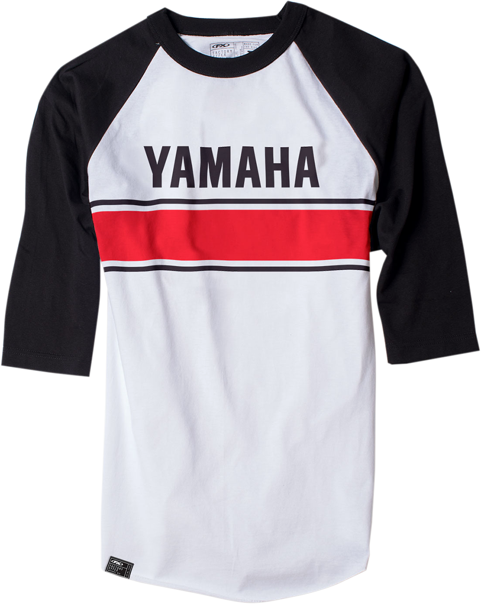 FACTORY EFFEX Yamaha Vintage Baseball T-Shirt - White/Black / 2XL 3030-13046