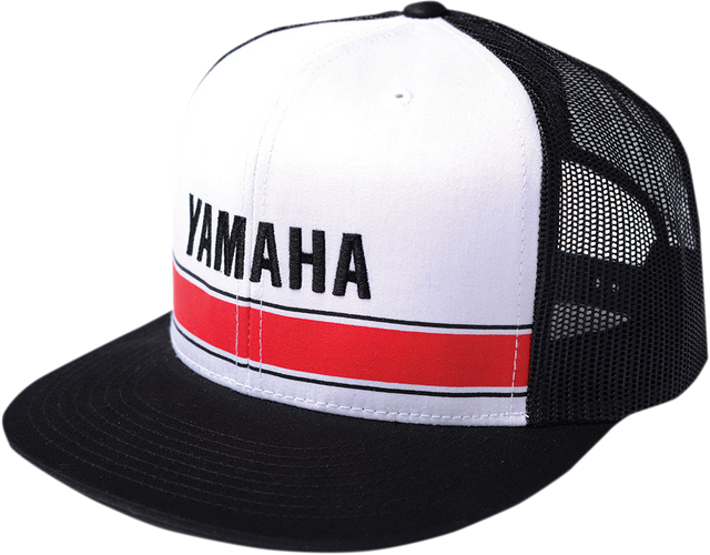 FACTORY EFFEX Yamaha Vintage Snapback Hat - White/Black 2501-2325