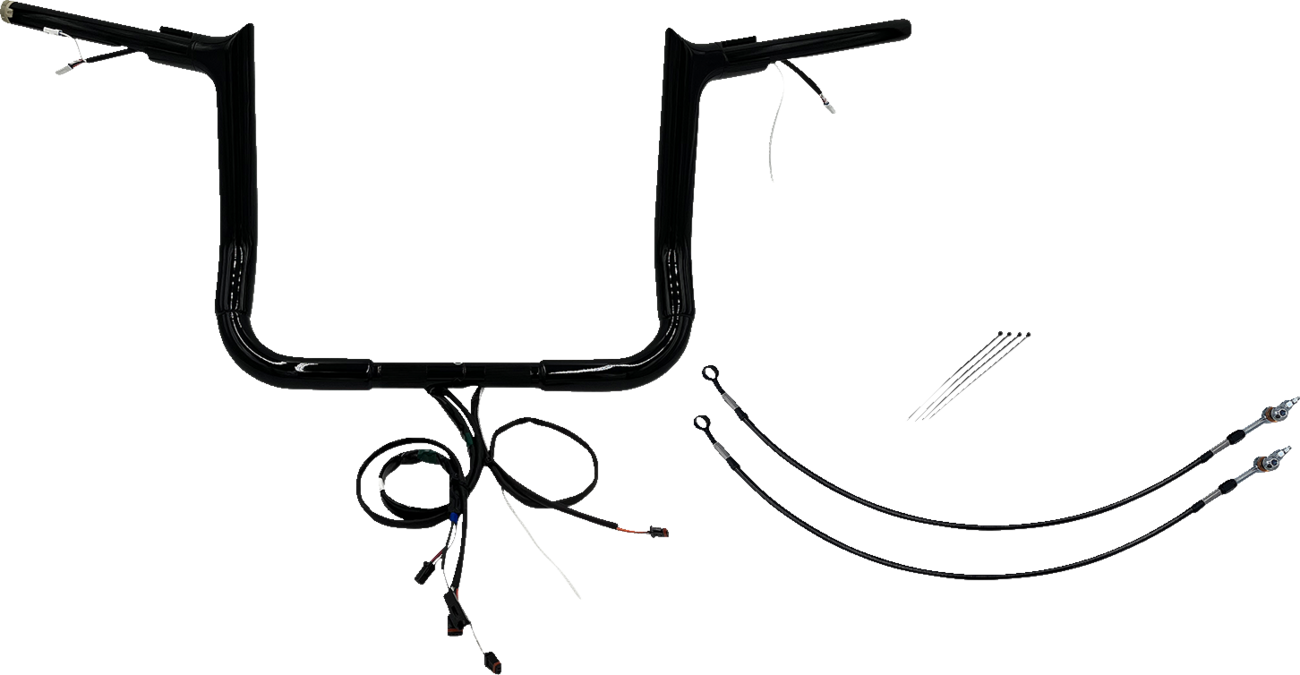 FAT BAGGERS INC. EZ Install Wired 1-1/2" Pointed Top Handlebar Kit