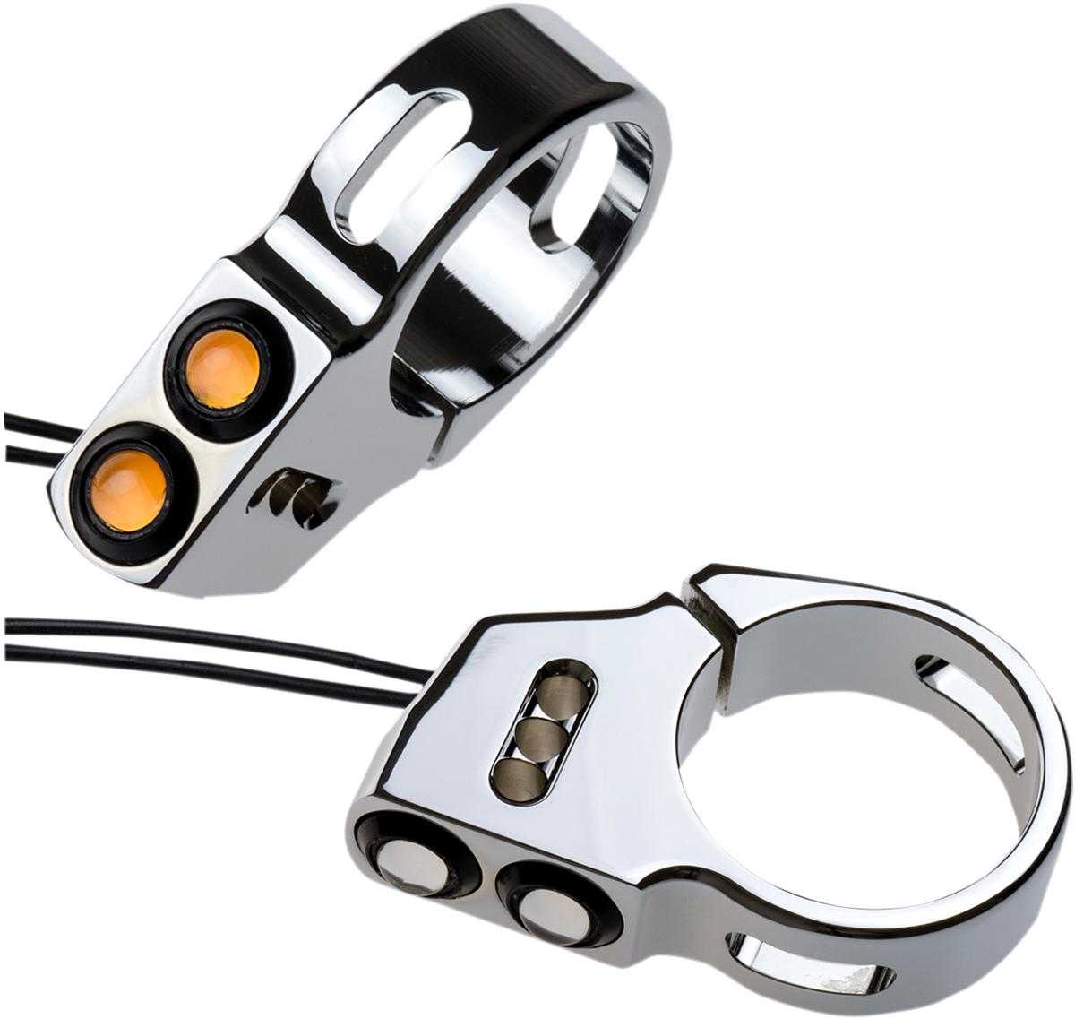JOKER MACHINE Rat Eye LED Fork Mount Turn Signals