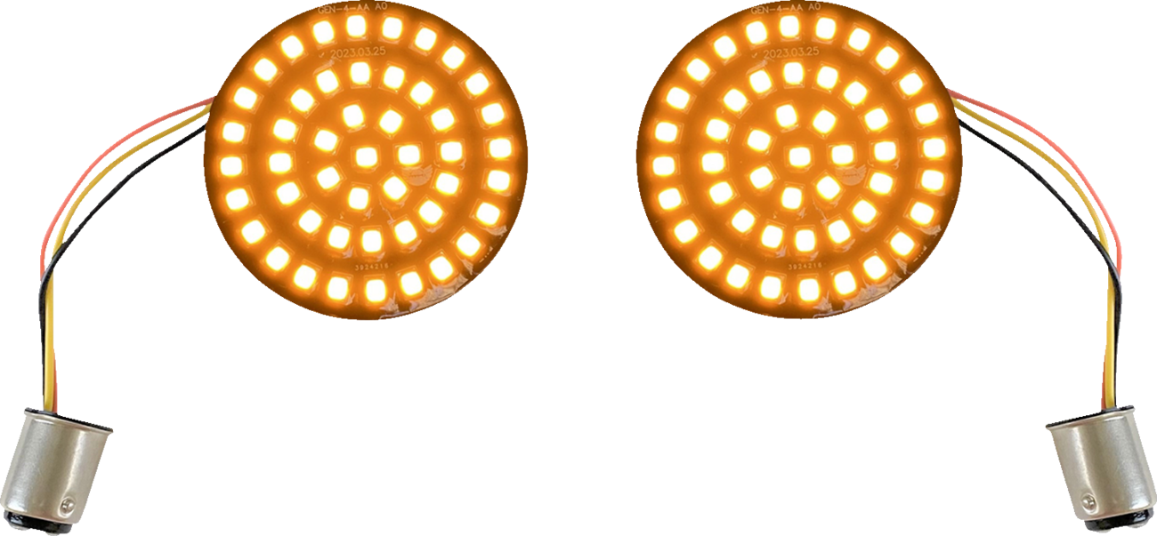 CUSTOM DYNAMICS Turn Signal Insert - LED / Amber / 1157 2020-2157
