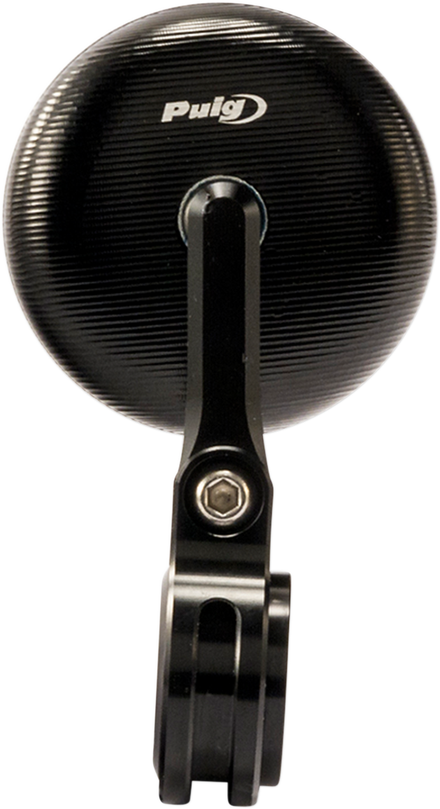 PUIG HI-TECH PARTS Tracker Rear View Mirror - Mirror / Tracker / Rear View / Round / Black 0640-1372