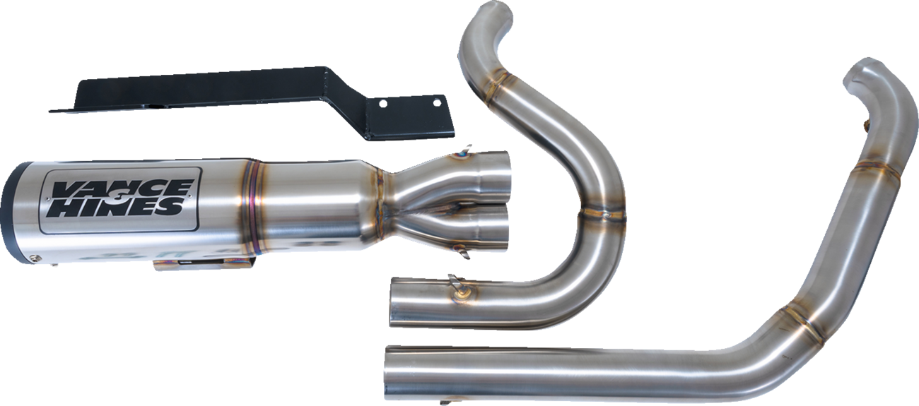 2-into-1 High Output PCX™ Exhaust System - Brushed - Touring