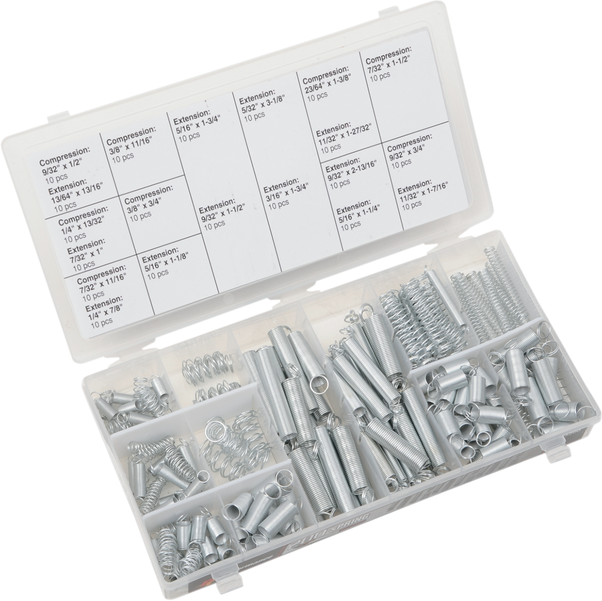 PERFORMANCE TOOL Spring Assortment - 200-Piece - 2402-0138