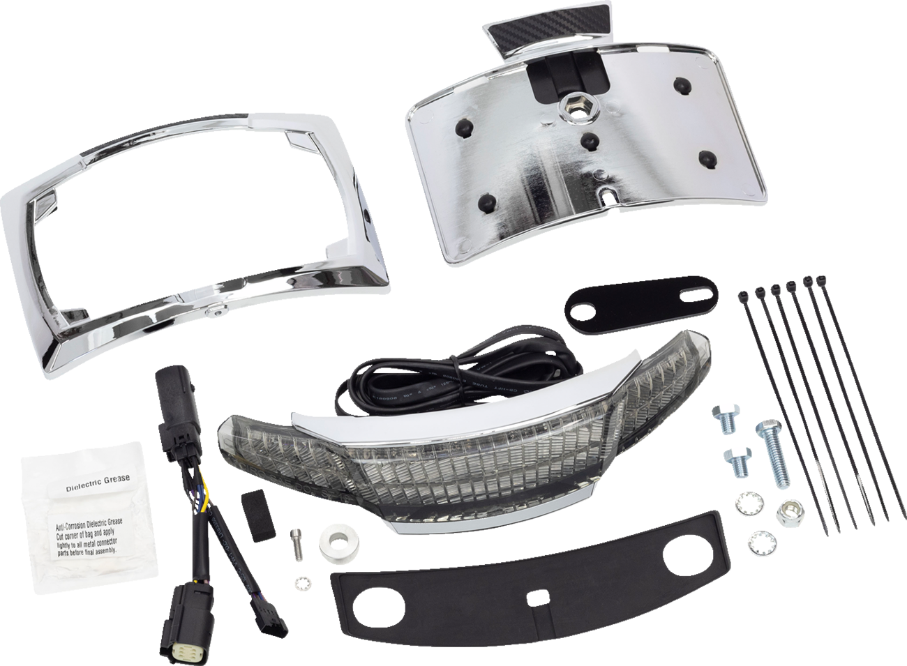 CIRO Taillight/License Plate Frame - Chrome / Smoke Lens 2010-1462