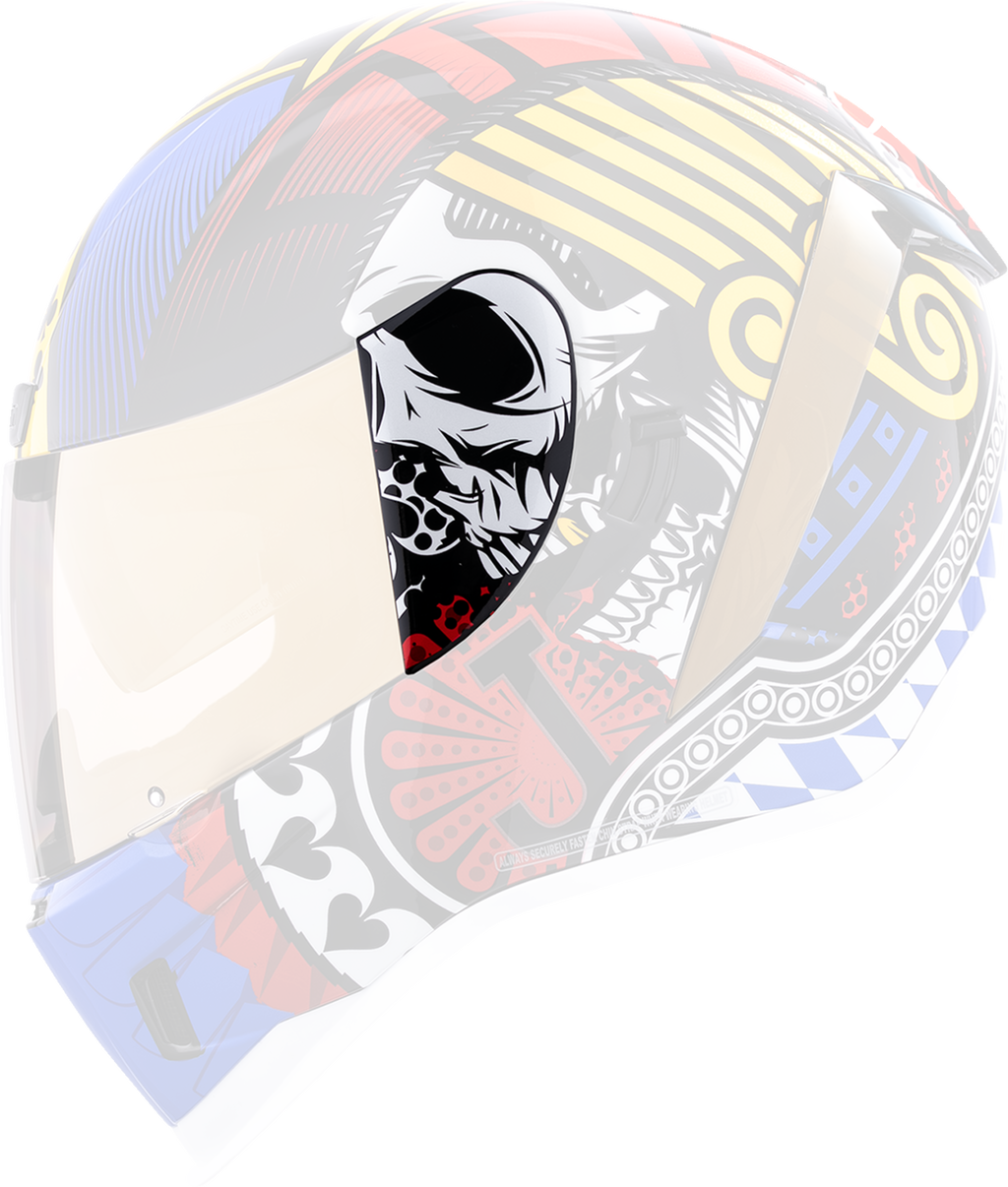 ICON Airform™ Helmet Side Plates — Lucky Lid 5 - Airform™ Side Plates / Lucky Lid 5 / Glory 0133-1717