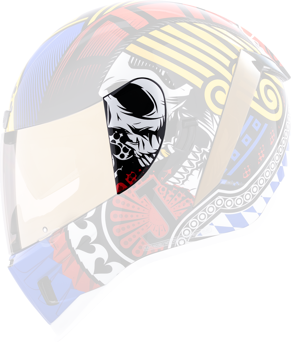ICON Airform™ Helmet Side Plates — Lucky Lid 5 - Airform™ Side Plates / Lucky Lid 5 / Glory 0133-1717