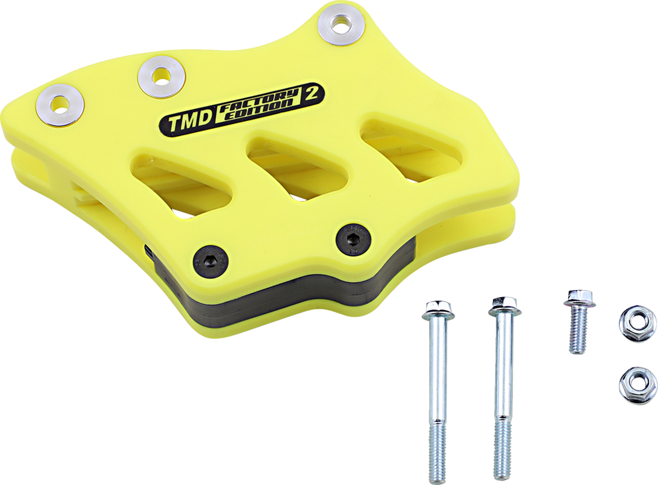 T.M. DESIGNWORKS Chain Guide - Yellow / Suzuki/Yamaha 1231-1206