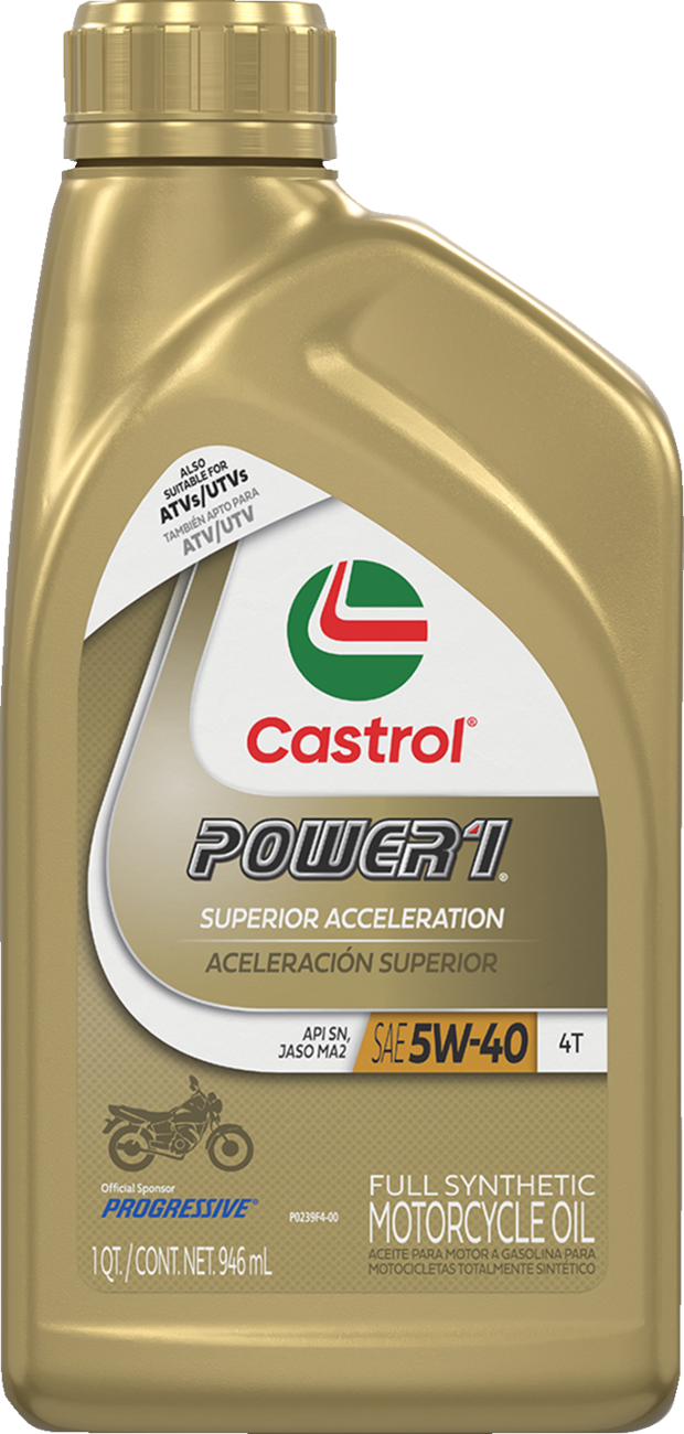 CASTROL Power 1® Synthetic Engine Oil - 5W-40 / 1 US quart 3601-0374