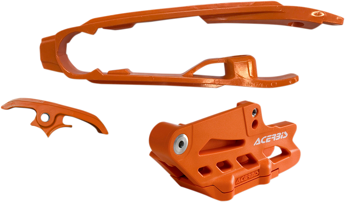 ACERBIS Chain Guide 2.0 and Slider Kit - Husqvarna/KTM/Gas Gas / Orange 1231-0737
