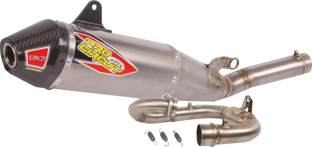 Pro Circuit Ti-6 Pro Titanium Exhaust System - Titanium/Carbon Fiber / YZ250F 1820-2175