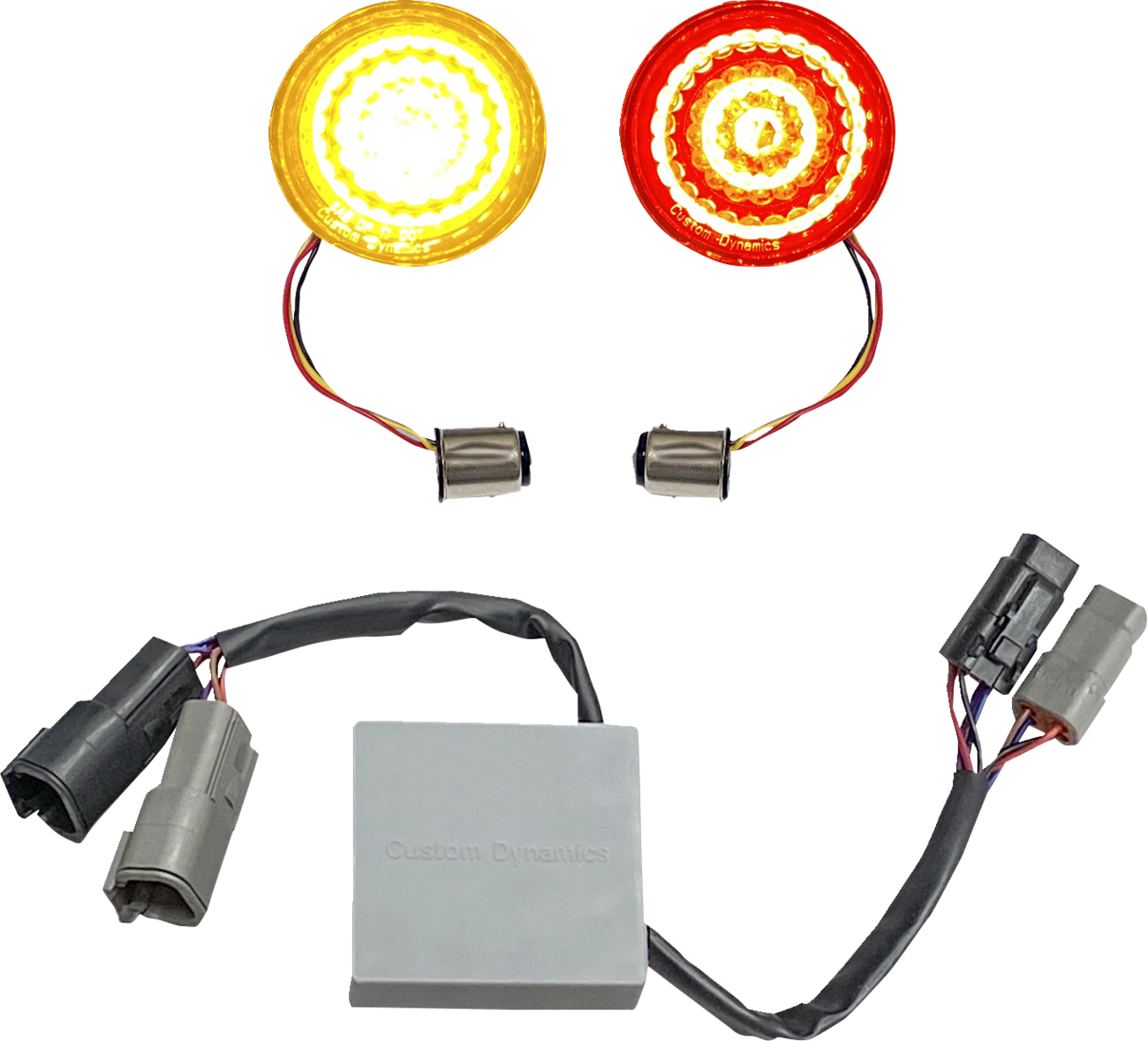 CUSTOM DYNAMICS Turn Signal Inserts - Amber/Red / Harley-Davidson® 2020-2123