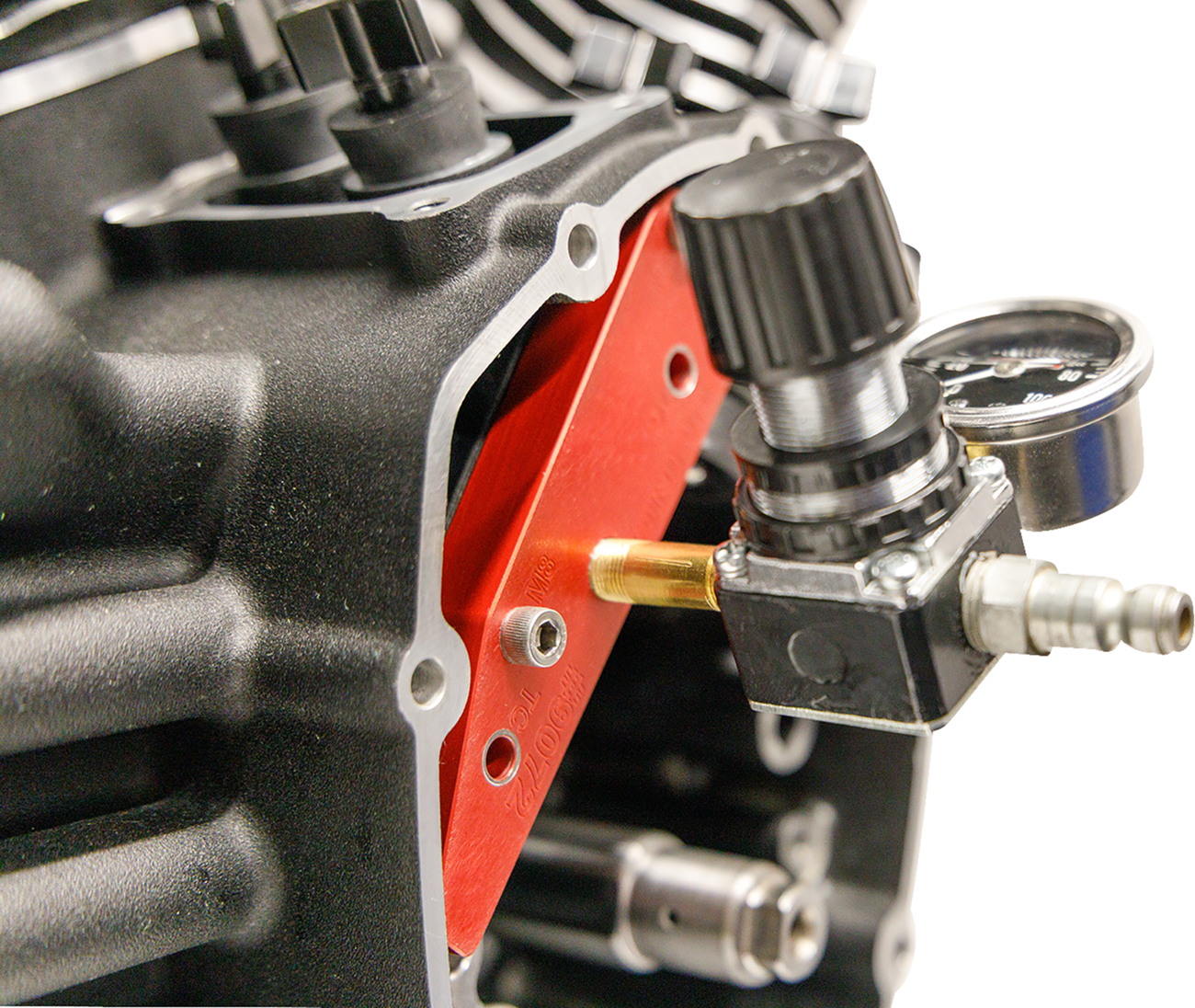 FEULING PARTS Assembled Engine Case Piston Cooling Jet Pressure Tester - Tester / Engine Case/Piston Cooling/Jet Pressure / M8/Twin Cam 3801-0456