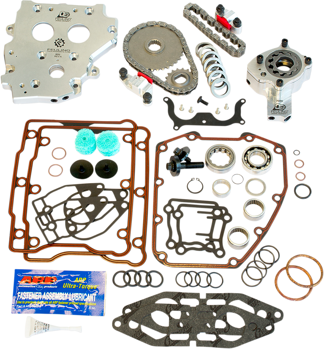 FEULING PARTS OE+ Conversion Camplate Hydraulic Cam Chain Tensoiner Kit - Conversion Camplate Hydraulic Cam Chain Tensioner / Factory Style / Twin Cam w/o Cam Sensor 0925-1063