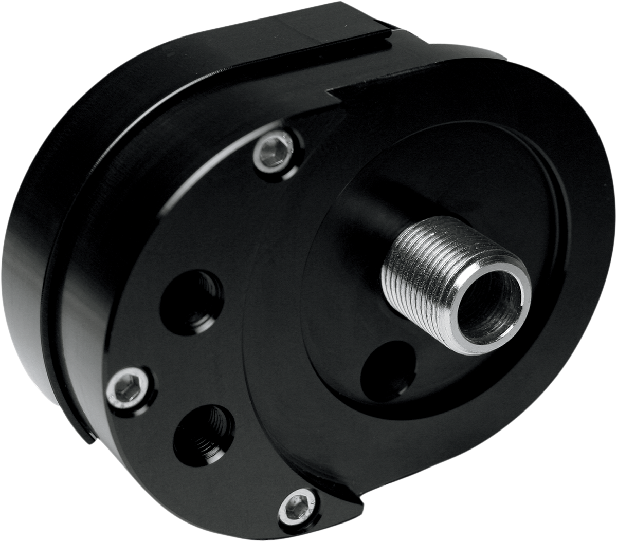 FEULING PARTS Offset Oil Filter Mount - Black 0712-0318
